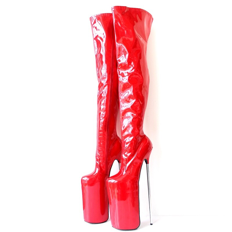 thigh high platform heels